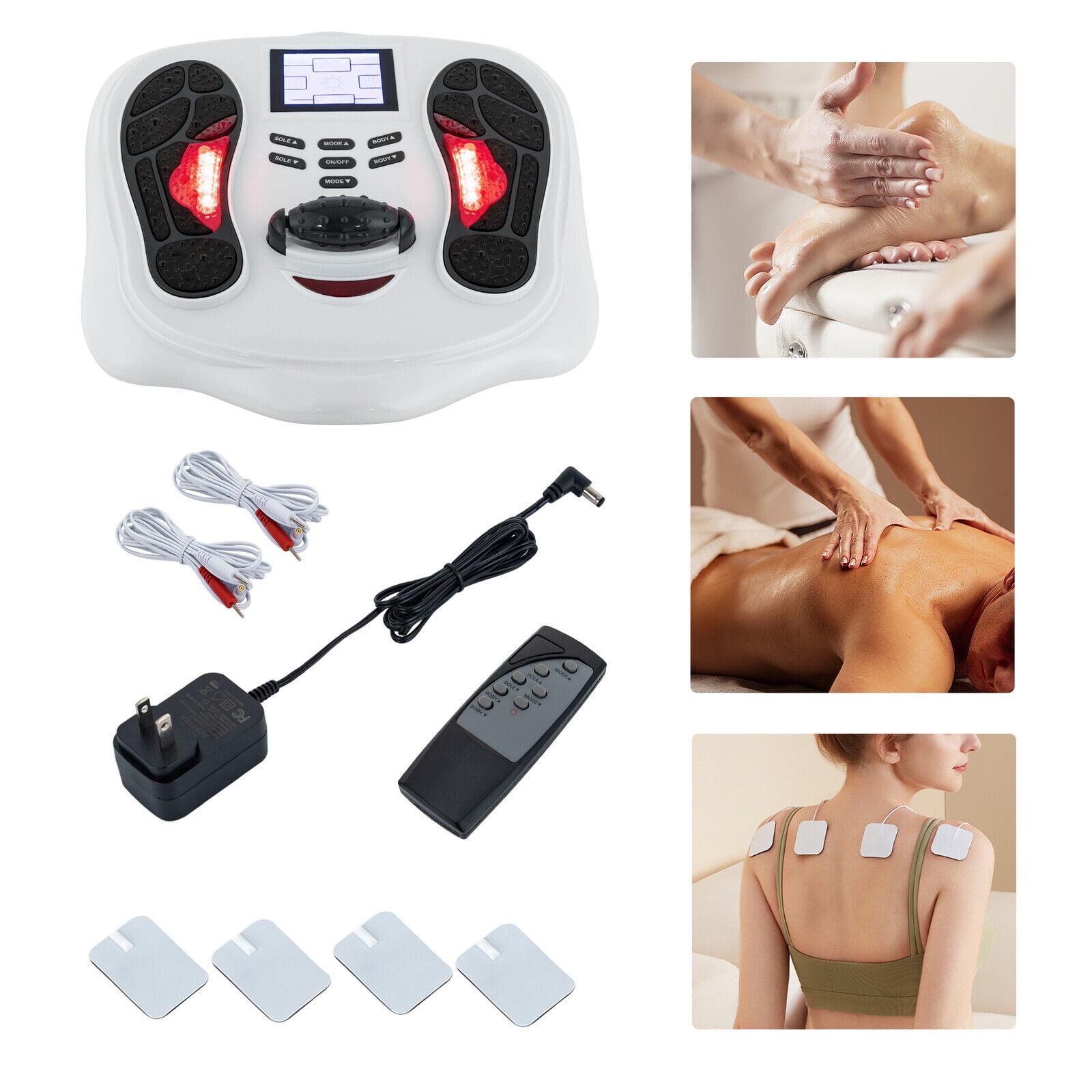 Power Legs Vibrating Foot Massager Platform w Acupressure Walmart