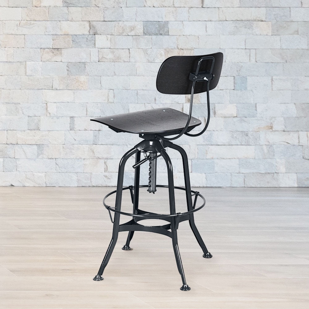 Toledo Swivel Adjustable Height Bar Stool