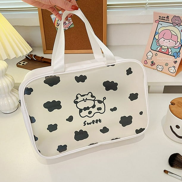 Hello Kitty-Bolsa de maquillaje Sanrio para mujer, bolso de mano de Pvc impermeable, de viaje, portátil, de almacenamiento LIUWENJING unisex