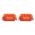 thumbnail image 2 of fastboy Dog Kennel Raised Rim For Optimal Head And Neck Support Washable Dog Bed orange S 2Set, 2 of 6
