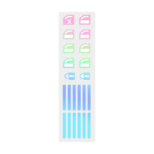 Multicolour Luminous Night Glowing Button Car Stickers Window Sticker Decor