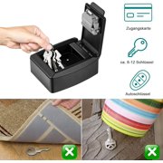 Security key box, key code box, key security box, 4-position lockable box, wall mounted password lock, gray