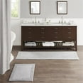 thumbnail image 5 of Madison Park Signature 24x72" Transitional Cotton Reversible Bath Rug in Gray, 5 of 9