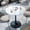 Glossy White Top + Black Leg, variant on Wisfor 2-4 Person Dining Table Home Leisure Table w/ Metal Stable Base & Sintered Stone for Living Room Dining Room , LxH: 29.92x30.90 inch, Glossy Jade-White Top Gold Leg