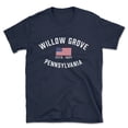 thumbnail image 1 of Willow Grove Pennsylvania Patriot Men's Cotton T-Shirt, 1 of 1