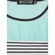 thumbnail image 5 of CamiseDe ManLarPaMujer bloque de colorrayas triple color simple Azul verde M, 5 of 5