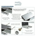 thumbnail image 5 of Transolid Mphs Maddox Wall Mounted Toilet Paper Holder - Brushed Stainless, 5 of 5