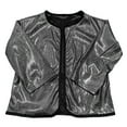 thumbnail image 2 of HUANBAI Girls Shiny Sequin Jacket Long Sleeve Lightweight Jackets Coat Club Party Tops 12-24 Months, 2 of 4