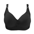 thumbnail image 3 of Gyexs Middle and Senior Women Full Support Comfort Wirefree Bra Soft Wireless Underwear Plus Size Bras for Women, Black, Size 42, 3 of 3