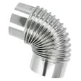 thumbnail image 4 of ELAYARD Silver 90 Degree Metal Elbow for Home Stove Chimney, Stainless Steel, 4 of 10
