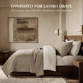 thumbnail image 2 of EVERGRACE Channel Stitch 100% Cotton Quilt Set King Size, Pre-Washed Cotton Sateen Coverlet Bedspread, 3-Piece Soft & Breathable Bedding Set with 2 Shams for All Seasons, Stone Taupe, 2 of 8