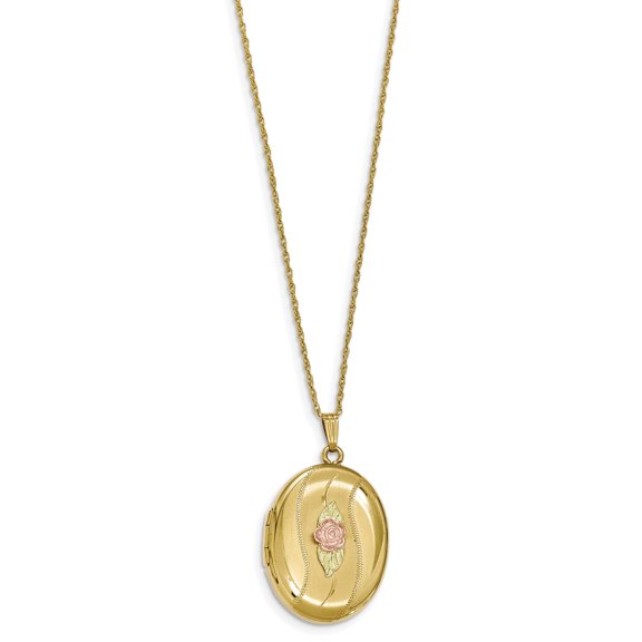 Beautiful 14k Gold-filled w/ 12k Accents Black Hills Locket