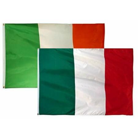 2x3 2'x3' Wholesale Combo Italy Italian & Ireland Irish 2 Flags Flag