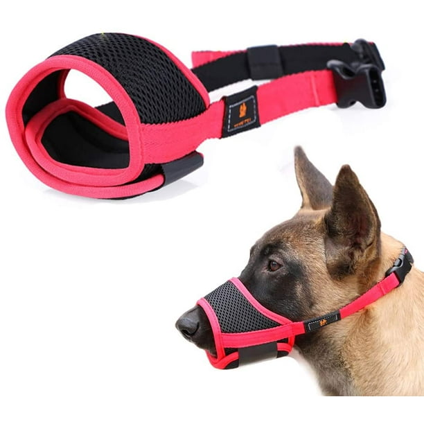 Muselière De Sécurité Réglable En Nylon Pour Chien Muselière Pour Mordre R