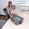 thumbnail image 2 of ORUYROP 2 Pack Moving Bags w/Backpack Straps, Moving Supplies, Moving Boxes, College Packing Storage Boxes with Lids Alternative, Heavy Duty, Extra Large, Sturdy Handles, Zippers (Gray, 2 Pack, 2 of 7