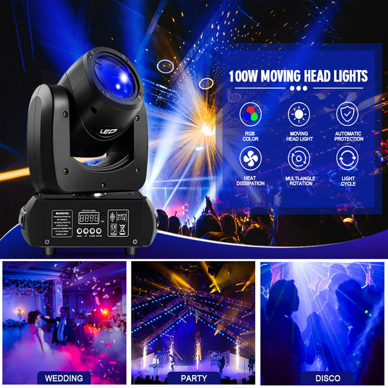 120W LED Moving Head Stage Lighting 8Gobo DMX Spot KTV DJ Club Party Disco  Light