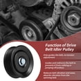 thumbnail image 3 of Polea tensora de correa de accesorios para Kenworth, Peterbilt, Freightliner, Mack, Autocar Xpeditor, VNL, VNM, 3 of 7