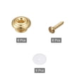 thumbnail image 3 of Botones de bloqueo de correa de guitarra Unique Bargains Dorado Tono con fieltro 6 juegos, 3 of 4