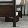 thumbnail image 3 of Amolife King Size Modern Heavy Duty Metal Platform Bed Frame with Wood Headboard, Sanders, 3 of 6