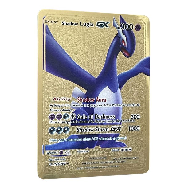 Gold Card Metal Card Game Anime Battle Gold HP English Kaarten Charizard Pikachu Action Collection Child Toys