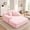 Baby Pink, variant on Oversized Plush Corduroy Chaise Lounge Sofa Bed, Convertible Sleeper Couch Bed w/ Storage Pockets, 3 Soft Pillows, Multi-Functional Frameless Sofa Couch for Apartment, Guest Room,Purple