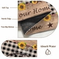 thumbnail image 6 of 2'x6' Rug Runners for Hallways Kitchen, Star Country Non Slip Entryway Beside Floor Carpet Runner, Farmhouse Sunflower Texas Retro Checkered Laundry Room Bedroom Throw Rugs Mat for Family Pet, 6 of 8