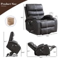 thumbnail image 5 of Power Lift Recliner Chairs for Elderly PU Leather Massage Recliner Sofa Chair Comfy Home Theater Seat, 5 of 7