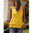thumbnail image 2 of Langwyqu Summer Women Solid Color V-Neck Sleeveless Tank Tops Camisole, 2 of 5