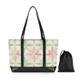 thumbnail image 7 of FORMRS Canvas Laptop Tote Bag for Women with 15.6" Computer Compartments Shoulder Handbag, Beige Symmetrical Stars, 7 of 7