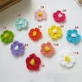 thumbnail image 1 of 120PCS/Lot 3CM Handmade Woolen Yarn Crochet Knitted Flower Applique Patchwork DIY Needlework Sewing Acessories Cloth Paste 168, 1 of 3