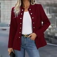 thumbnail image 5 of Weikingp Blazers for Women,Women'S Business Casual Buttons Pockets Open Front Suit Cardigan Womens Blazer Tops for Women Trendy Clearance Red L, 5 of 7