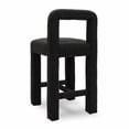 thumbnail image 4 of Hazel Black Boucle Counter Stool, 4 of 4