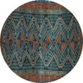 thumbnail image 1 of Ahgly Company Indoor Round Persian Light Blue Traditional Area Rugs, 7' Round, 1 of 4