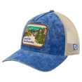 thumbnail image 3 of Men's New Era Blue/Cream Seattle Seahawks Vintage Landscape 9TWENTY A-Frame Adjustable Hat, 3 of 5