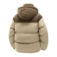 thumbnail image 5 of Rvwovn Men's Puffer Jacket – Thick Hooded Winter Coat with Corduroy Collar, Insulated Padded Parka, 5 of 8