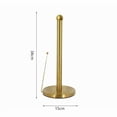 thumbnail image 5 of 14*6in Paper Towel Holder Countertop, Standing Paper Roll Holder with Anti Slip Weighted Base, Stainless Steel Freestanding Paper Towel Holder for Kitchen, Black,Gold,silver, 5 of 7