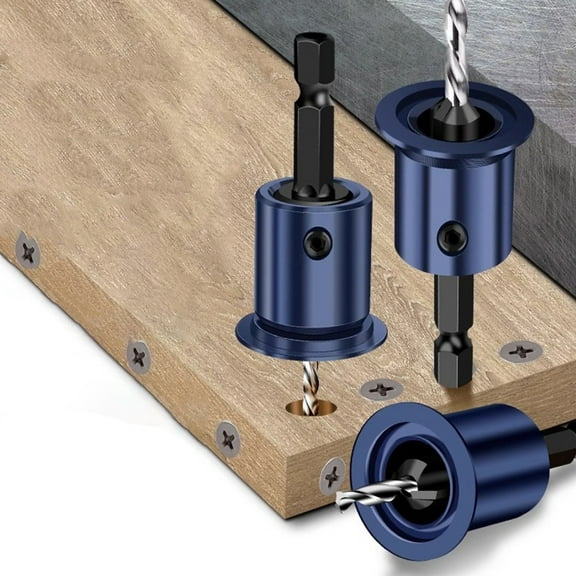 1 Pc 8Mm Shank Drill Bit Core Limiter Countersink Router Drill Bit Woodworking Tools Drill Bit Countersink Drill Bit Tools 3.2X8Mm Smile Home