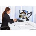 thumbnail image 2 of Mount-It! Single Monitor Arm Mount | Premium Monitor Desk Stand | Articulating Mechanical Spring Arm | Fits 24 27 30 32 Inch VESA 75 100 Compatible C, 2 of 9