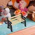 thumbnail image 3 of Banc de Jardin Miniature pour Maison de Poupée Petit Banc de Parc en Alliage Modèle Micro Résine Ornement pour Accessoires de Jardin Miniature et Déco de Maison de Poupée, 3 of 6