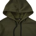 thumbnail image 5 of Zylanna Men's Pullover Hoodies, Long Sleeve Hooded Sweatshirt Elastic Workout Running Athletic Jacket with Pockets Army Green Size L, 5 of 6