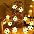 thumbnail image 6 of 2026 New Soccer String Lights, World Cup Themed Atmosphere Decorative Lights for Outdoor Indoor, Party & Game Day(Warm Light/59"/10 Mini Football LED), 6 of 7