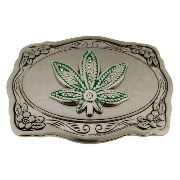 Leaf Rasta Belt Buckle Multicolored Rastafarian Ganja Marijuana Weed Pot Herb Reggae Dub Hippie