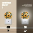thumbnail image 4 of Night Light Plug into Wall,Dusk to Dawn Sensor Auto-On/Off for Bathroom, Hallway,Kids Room-Close Up Of Sunflowers On Checkered Background, 4 of 4