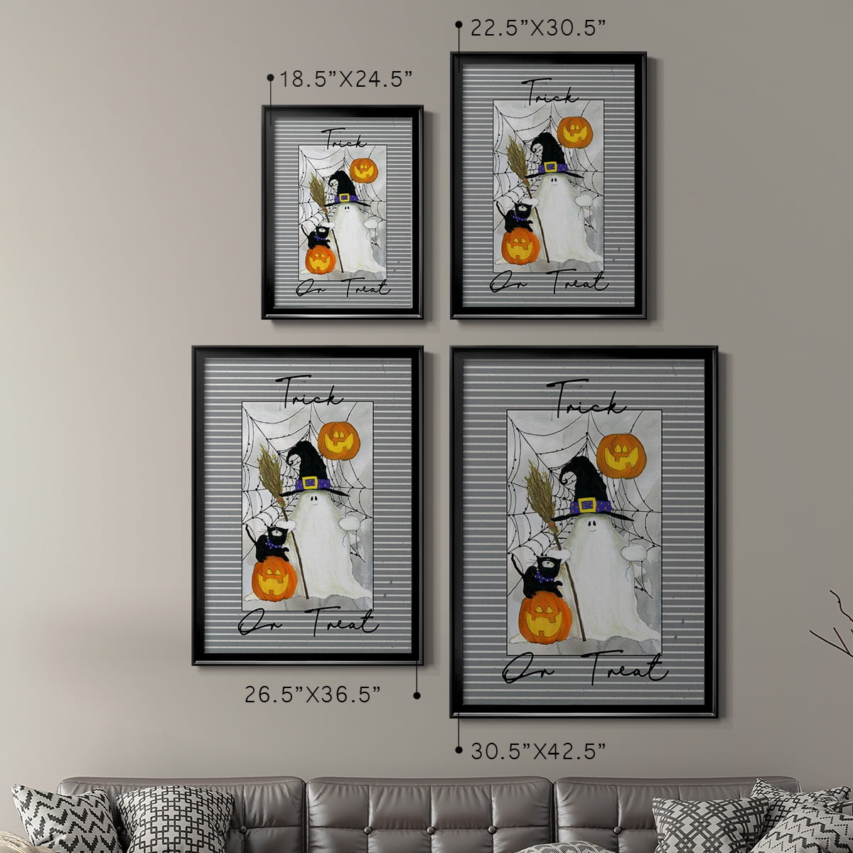 Trick or Treat Ghost Premium Classic Framed Print - Ready to Hang