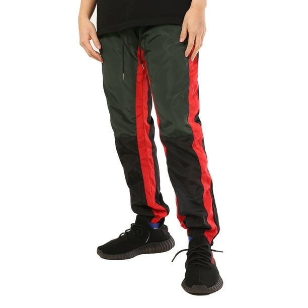 JD Apparel JD Apparel Men's Contrast Windbreaker Track Pants Joggers