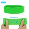 thumbnail image 2 of Uxcell Sweatband Headbands, Terry Cloth Sweat Band for Women Men Sports Basketball Tennis Athletic, Light Green 4 Pcs, 2 of 6