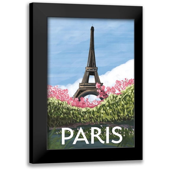 Escalante, Omar 11x14 Black Modern Framed Museum Art Print Titled - Take Me to Paris II