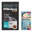 thumbnail image 1 of Minino Plus 10 kg + Churu Skin & Coat Atún y Vieira Snack 4 Tubos De 14 G, 1 of 3