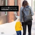 thumbnail image 4 of Mochila Simple Modern Legacy de cuero vegano para mujeres y hombres, 4 of 7