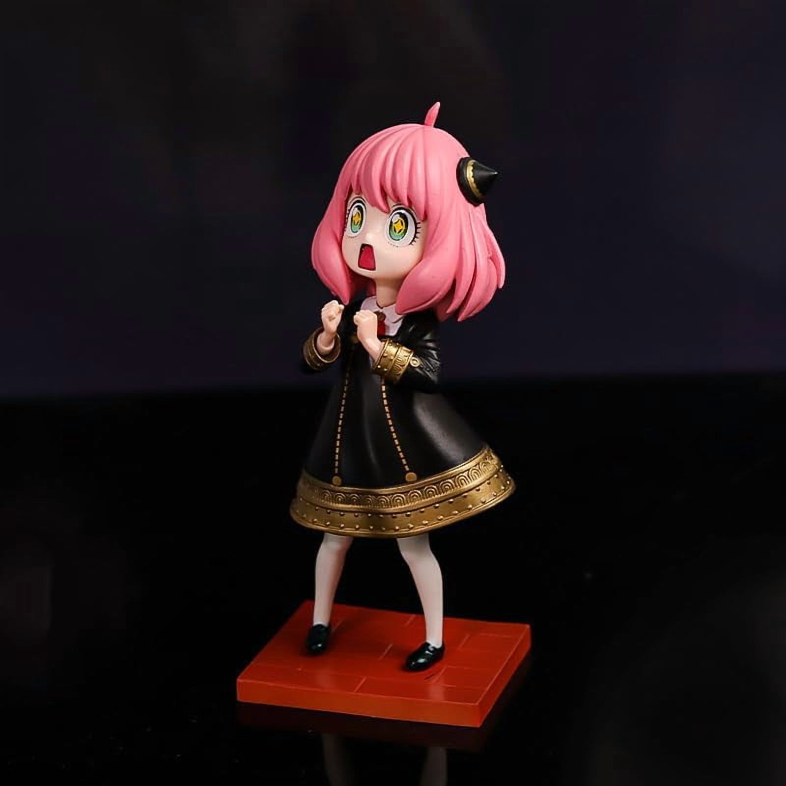 Newly Anya Figure Cute Standig Stars Eyes Anya Forger Figures 17cm/6.7inch Anime Collection Decor Statue Model Desktop Ornament Gifts